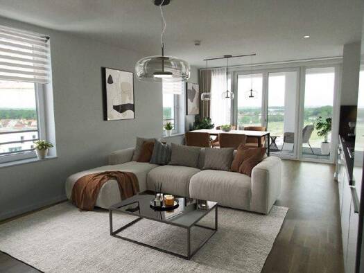 Wohnung zur Miete - Erstbezug 1.135 € 3 Zimmer 88 m² 7. Geschoss Nelkenweg 10 Hellwinkel Wolfsburg 38446