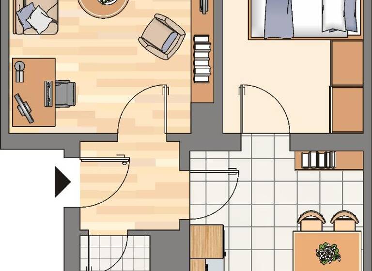 Wohnung zur Miete 359 € 2 Zimmer 45 m² 1. Geschoss frei ab 01.05.2026 Erzbergerstraße 2 Annen Witten 58453