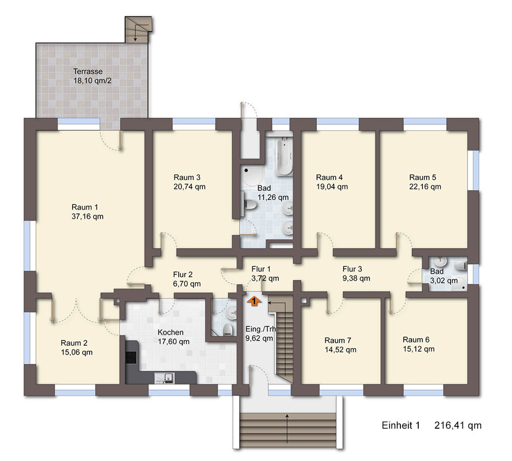 Haus zum Kauf 529.000 € 410 m²<br/>Wohnfläche 3.024 m²<br/>Grundstück Seckenhausen Stuhr / Seckenhausen 28816