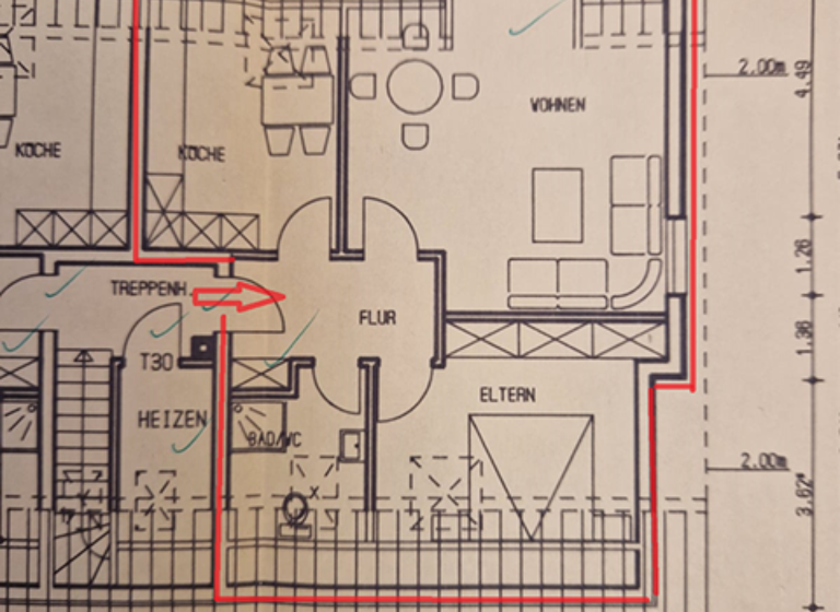 Wohnung zur Miete 525 € 2 Zimmer 56 m² Innenstadt Bad Salzuflen 32105