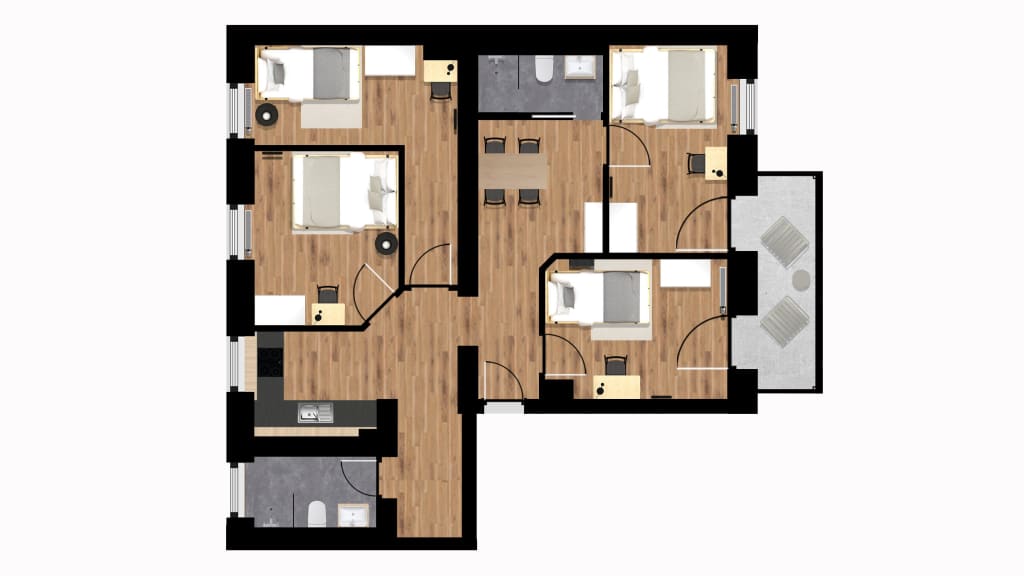 Wohnung zur Miete Wohnen auf Zeit 790 € 4 Zimmer 10,5 m²<br/>Wohnfläche 04.02.2025<br/>Verfügbarkeit Sickingenstrasse 2-3 Moabit Berlin 10553