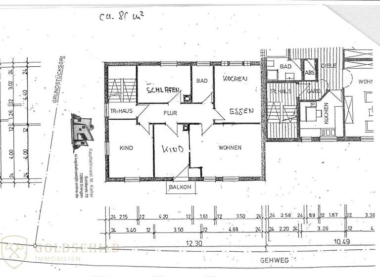 Wohnung zum Kauf 299.000 € 4 Zimmer 84,8 m² Burgholz Reutlingen 72766