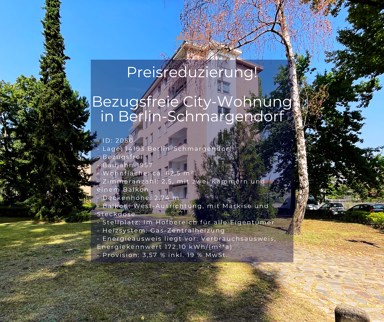 Wohnung zum Kauf 310.000 € 2,5 Zimmer 62,5 m² 1. Geschoss frei ab sofort Schmargendorf Berlin 14193