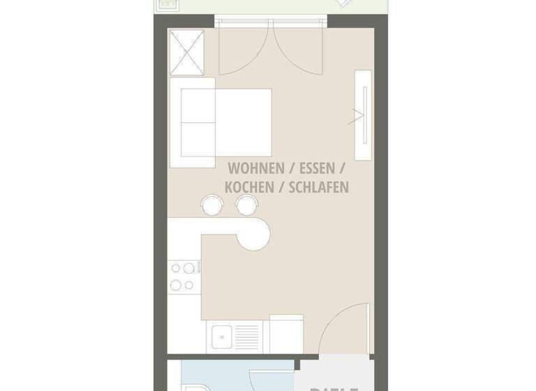 Studio zum Kauf provisionsfrei 192.640 € 1 Zimmer 34 m² EG Werner-von-Siemens-Allee 10 Röthenbach Röthenbach an der Pegnitz 90552