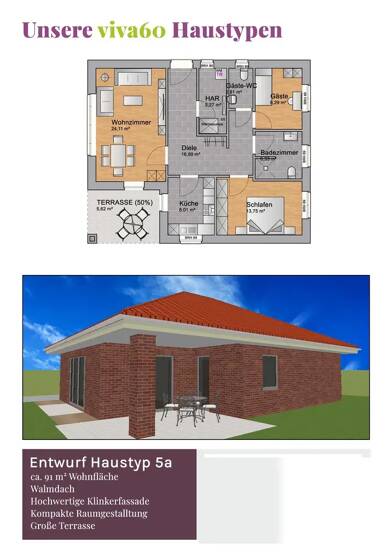 Haus zur Miete - Neubau 2.050 € 3 Zimmer 91 m² 359 m² Grundstück An der Innerste 18 Baddeckenstedt Baddeckenstedt 38271