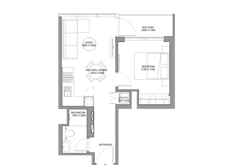 Wohnung zum Kauf 251.045 € 2 Zimmer 50,6 m² Dubai