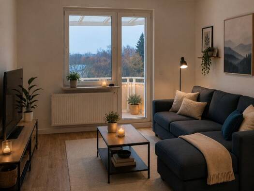 Wohnung zur Miete 348 € 3 Zimmer 60,5 m² 3. Geschoss Körnersche Straße 3 Mühlhausen Mühlhausen 99974