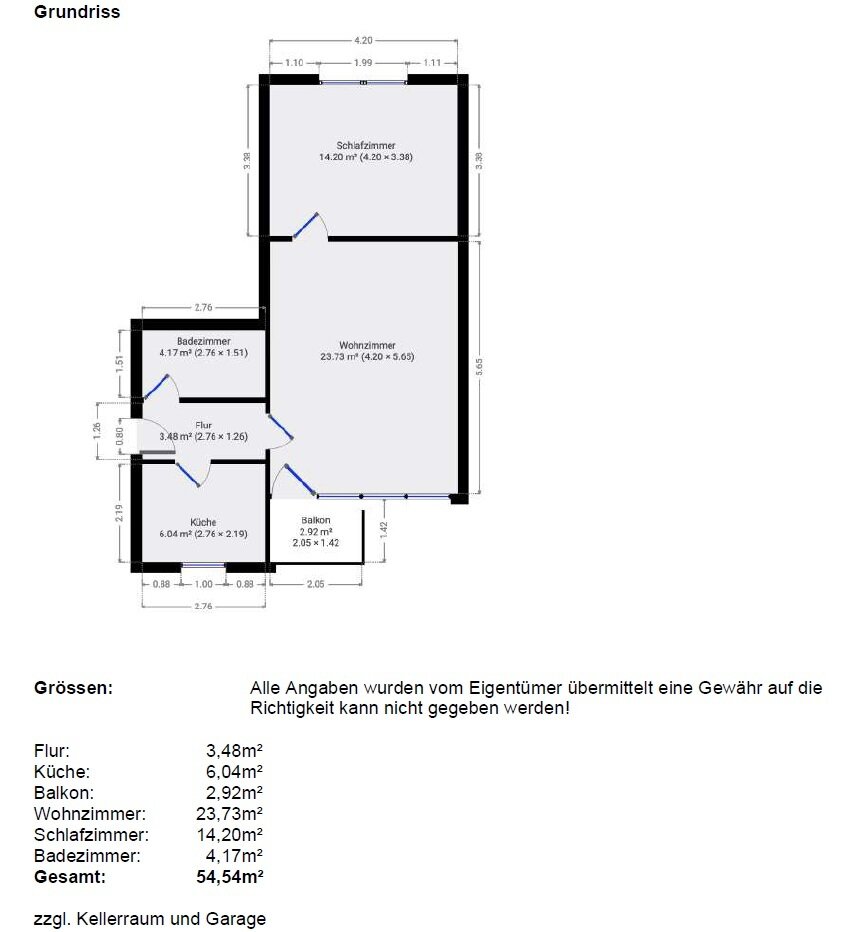 Wohnung zum Kauf 224.500 € 2 Zimmer 54,5 m²<br/>Wohnfläche EG<br/>Geschoss List Hannover 30177