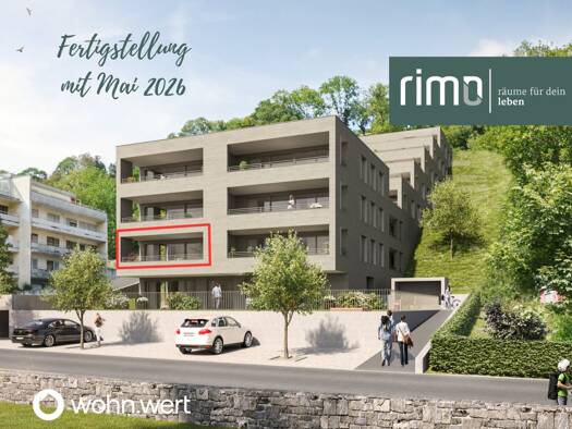 Terrassenwohnung zum Kauf - Erstbezug 595.000 € 3 Zimmer 78,8 m² 1. Geschoss frei ab sofort Mutterstraße 11 Feldkirch 6800