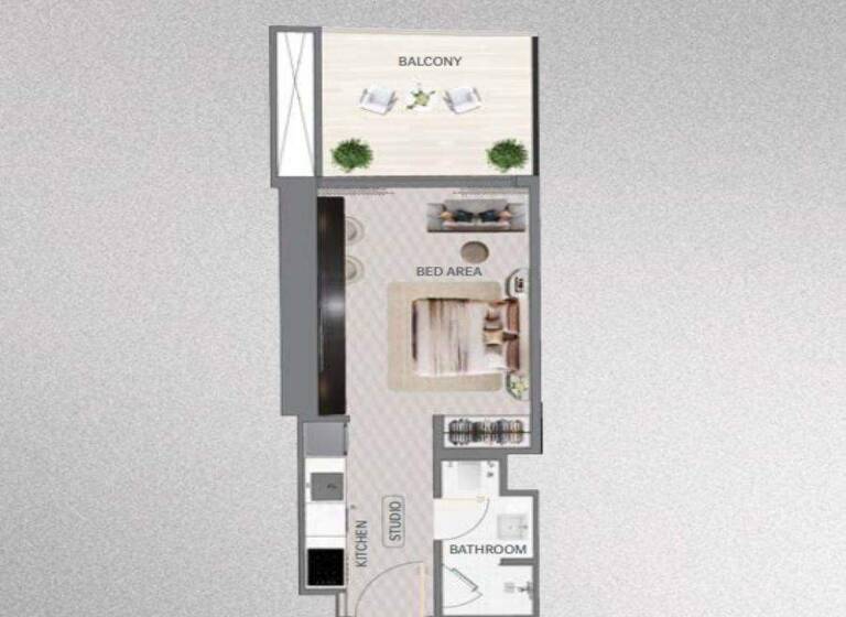 Studio zum Kauf - Erstbezug provisionsfrei 321.503 € 1 Zimmer 92,2 m² Dubai