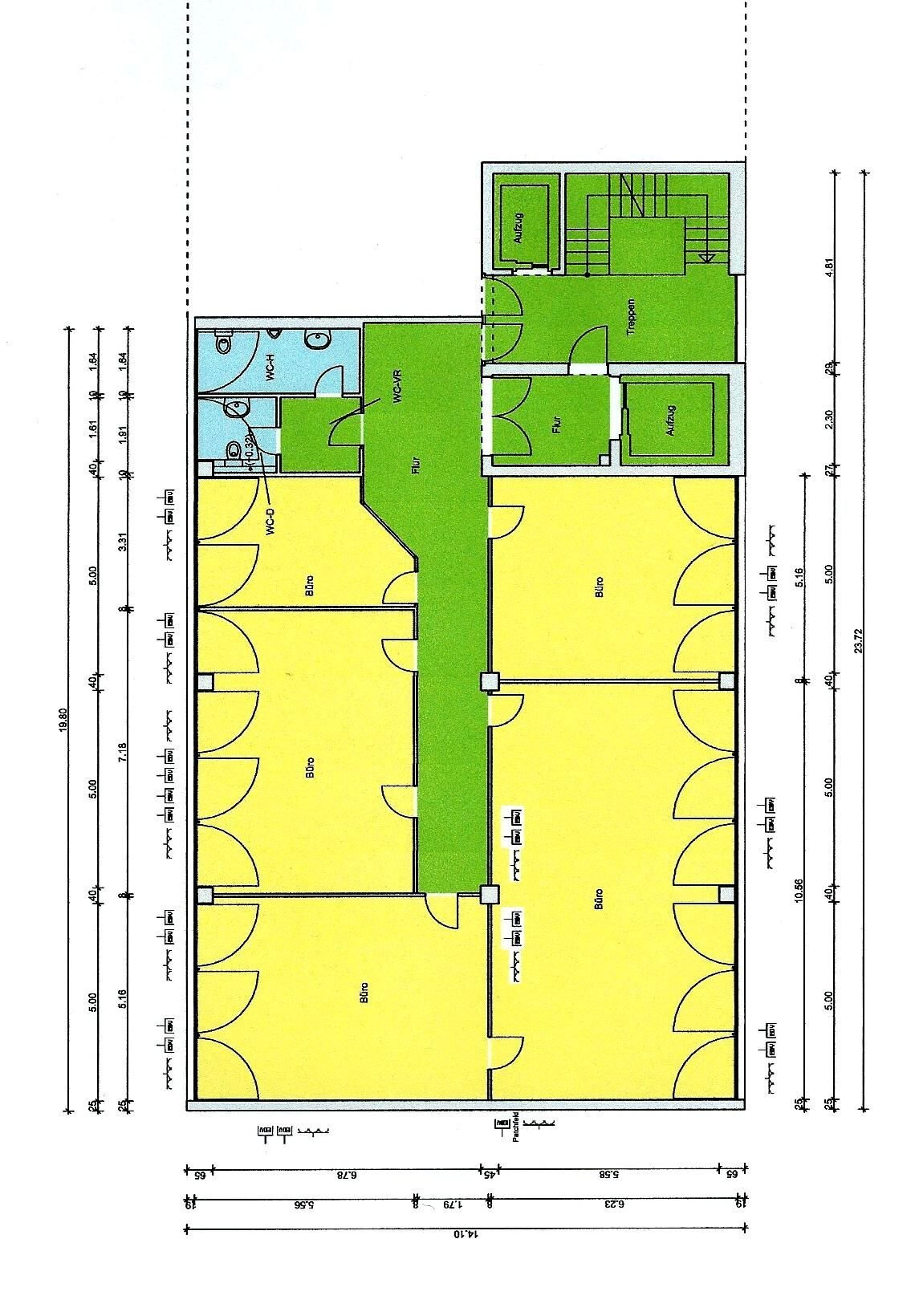 Bürofläche zur Miete provisionsfrei 2.250 € 250 m²<br/>Bürofläche von 125 m² bis 250 m²<br/>Teilbarkeit Griesheim Frankfurt am Main 65933