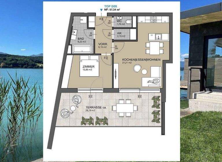 Wohnung zum Kauf 1.290.000 € 2 Zimmer 64 m² Velden am Wörther See 9220