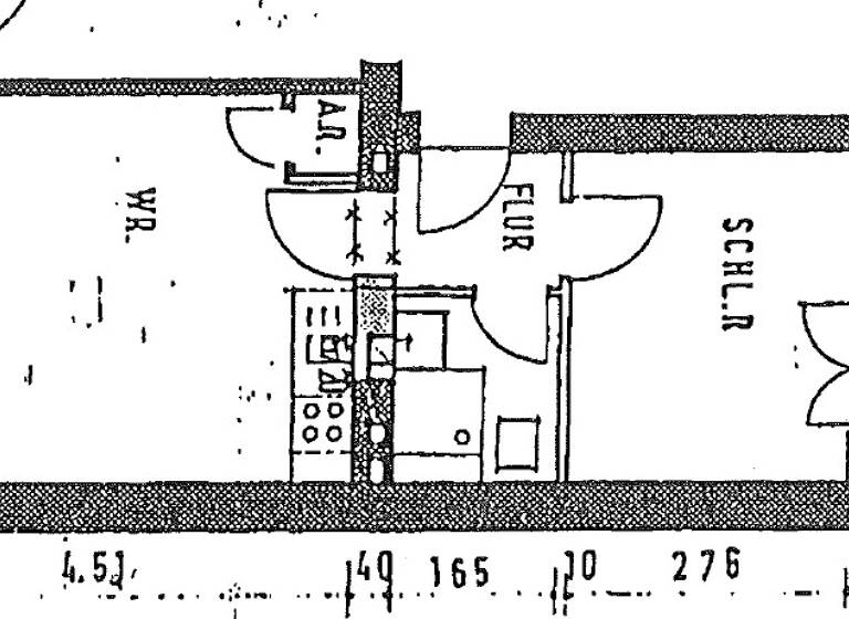 Wohnung zum Kauf 59.999 € 1,5 Zimmer 35,1 m² Brückenstraße 50 Hochfeld Duisburg 47053