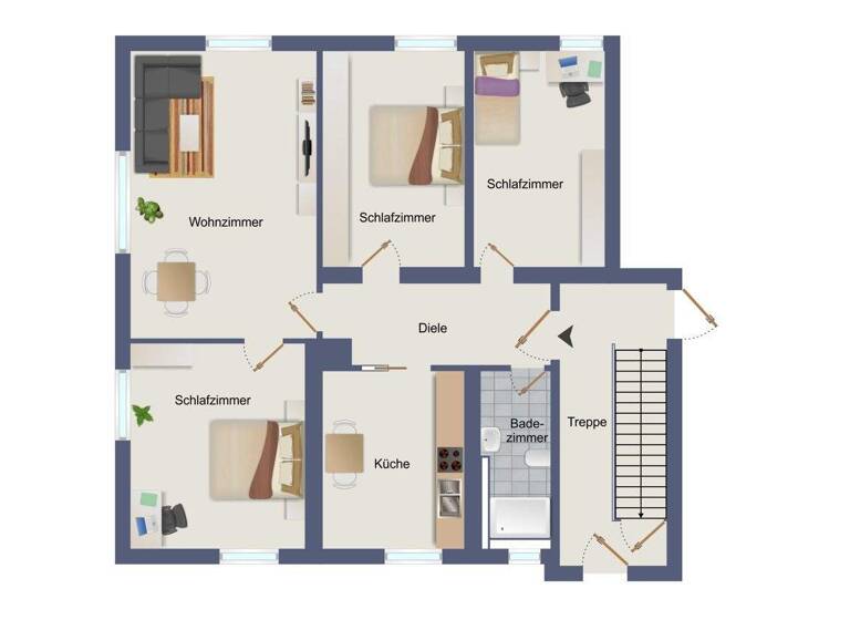 Wohnung zum Kauf 285.000 € 4 Zimmer 74,4 m² EG frei ab 01.06.2026 Schorndorf 73614