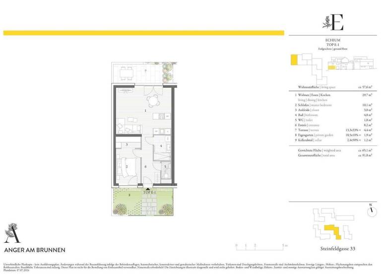 Wohnung zum Kauf - Erstbezug 249.000 € 2 Zimmer EG Hollabrunn 2020
