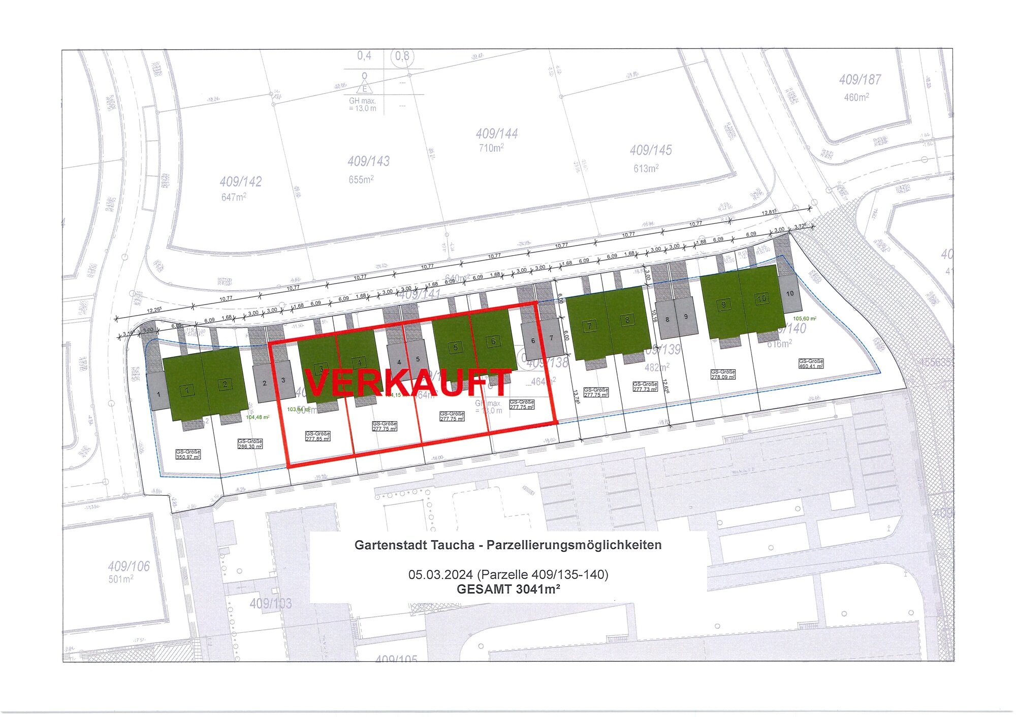 Wohnanlage zum Kauf als Kapitalanlage geeignet 507.955 € 5 Zimmer 132 m²<br/>Fläche 278 m²<br/>Grundstück Taucha Taucha 04425