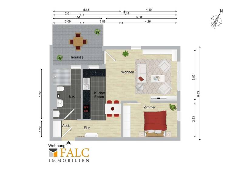 Terrassenwohnung zum Kauf 221.500 € 2 Zimmer 58,9 m² Grevesmühlen 23936