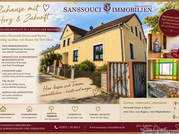 Mehrfamilienhaus zum Kauf 299.000 € 10 Zimmer 256 m² 7.410 m² Grundstück Zernitz Zernitz-Lohm 16845