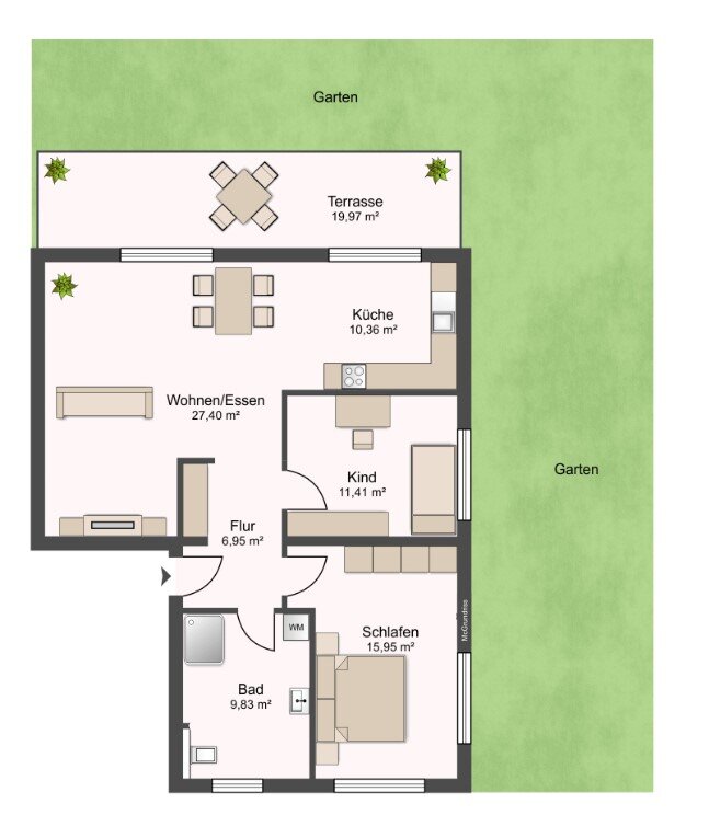 Wohnung zum Kauf 268.000 € 3 Zimmer 91,9 m²<br/>Wohnfläche EG<br/>Geschoss Neualbenreuth Bad Neualbenreuth 95698