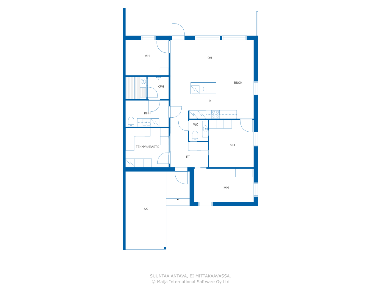 Doppelhaushälfte zum Kauf 294.000 € 4 Zimmer 87 m²<br/>Wohnfläche 804 m²<br/>Grundstück Tuomelantie 27 Oulu 90630