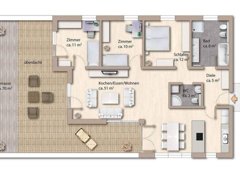 Wohnung zum Kauf 4 Zimmer 102 m² 2. Geschoss Illstraße 13b Feldkirch 6800