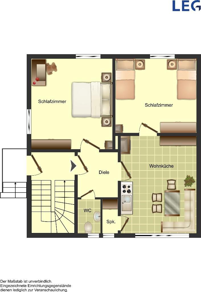 Wohnung zur Miete 379 € 2 Zimmer 51,6 m²<br/>Wohnfläche 1.<br/>Geschoss 03.02.2025<br/>Verfügbarkeit Ringstraße 17 Brakel Brakel 33034