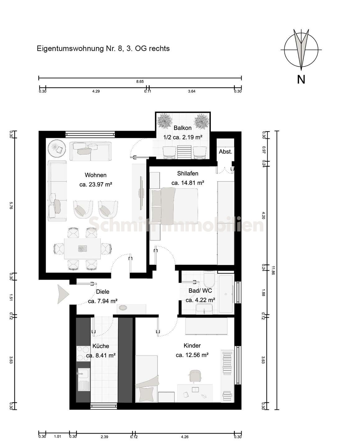 Immobilie zum Kauf als Kapitalanlage geeignet 309.000 € 3 Zimmer 76 m²<br/>Fläche Schwanheim Frankfurt am Main 60529