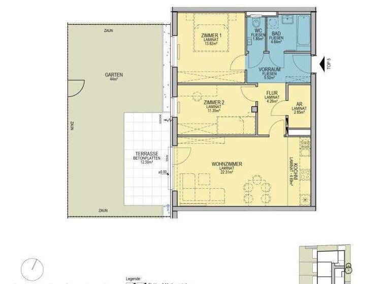 Wohnung zur Miete - Erstbezug 920 € 3 Zimmer 71,3 m² EG Stadionstraße Wiener Neustadt 2700