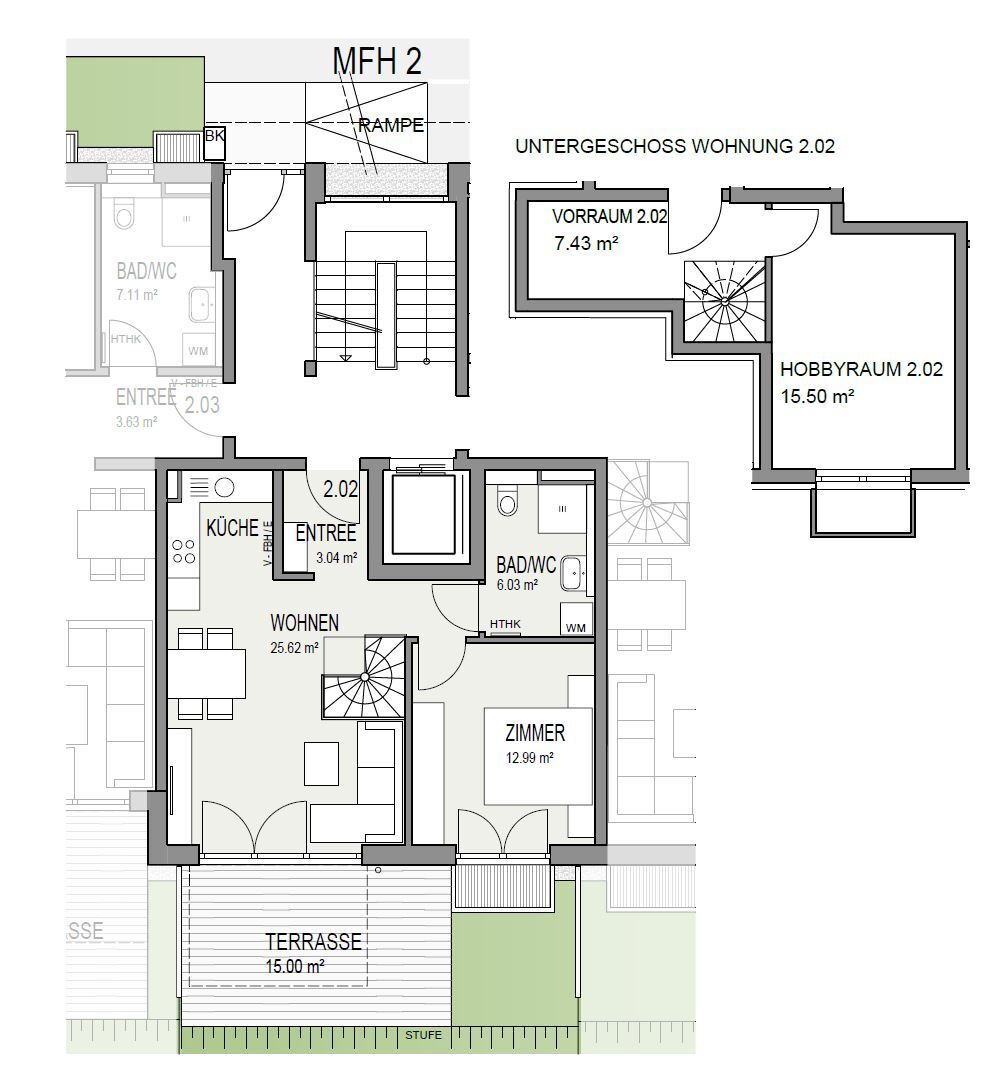 Wohnung zum Kauf provisionsfrei 428.800 € 2 Zimmer 62,9 m²<br/>Wohnfläche Stephanskirchen 83071