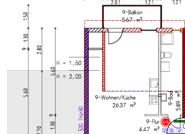 Wohnung zur Miete 600 € 2 Zimmer 60 m² Geschoss 4/5 frei ab sofort Johannesplatz Erfurt 99086