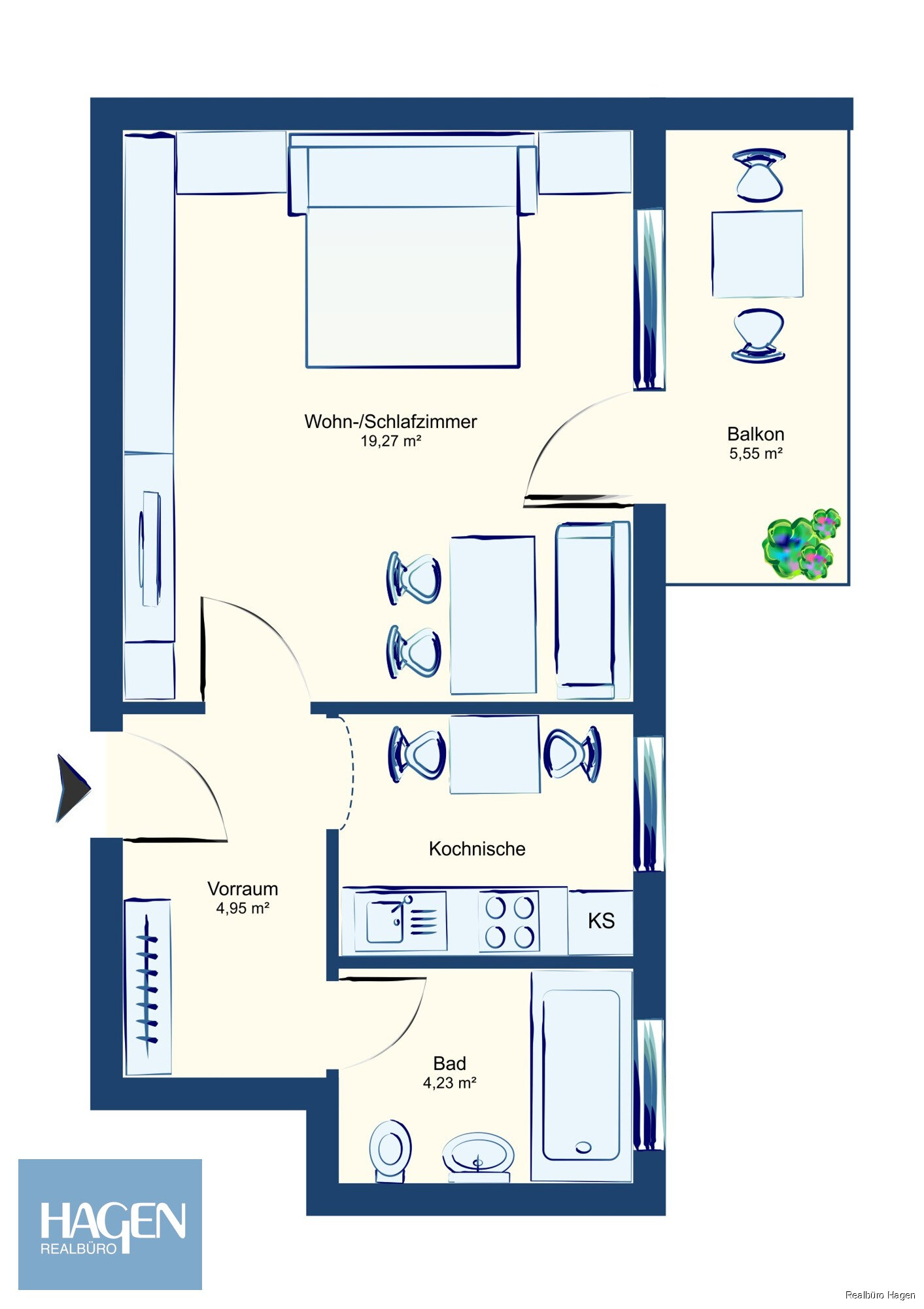 Wohnung zur Miete 580 € 1 Zimmer 38,7 m²<br/>Wohnfläche 2.<br/>Geschoss Büngenstraße 3 Lustenau 6890