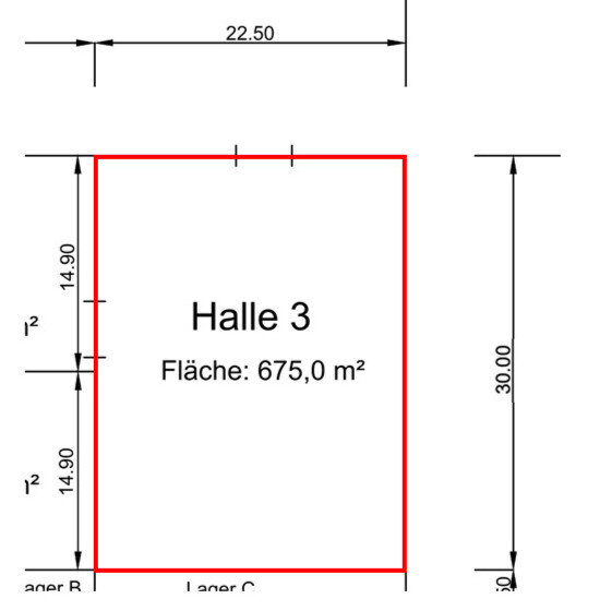 Lagerhalle zur Miete 7,40 € 675 m²<br/>Lagerfläche Wien 1210