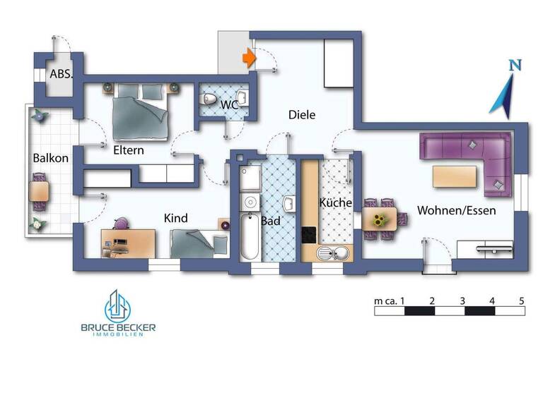 Wohnung zum Kauf 245.000 € 3 Zimmer 80,5 m² frei ab 01.04.2026 Blasewitz Dresden 01277