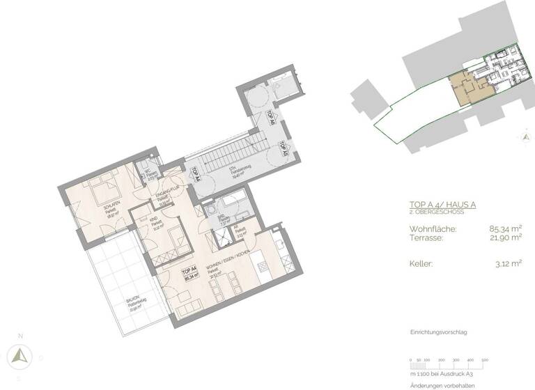 Wohnung zum Kauf - Erstbezug 3 Zimmer 85,3 m² Herzog Odilo-Straße Mondsee 5310