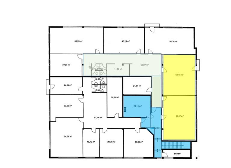 Büro zur Miete provisionsfrei 1.000 € 126,3 m² Bürofläche Allgäuer Straße 12 Memmingen 87700