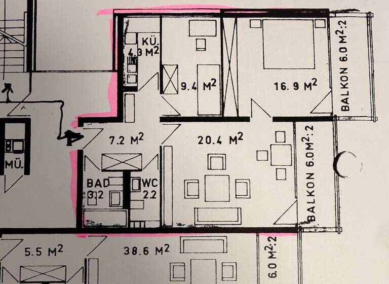 Wohnung zum Kauf 215.000 € 3 Zimmer 70 m² 3. Geschoss Bad Reichenhall 83435