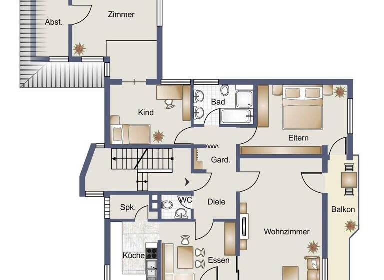 Wohnung zur Miete 1.400 € 5 Zimmer 133 m² Neuhengstett Althengstett / Neuhengstett 75382