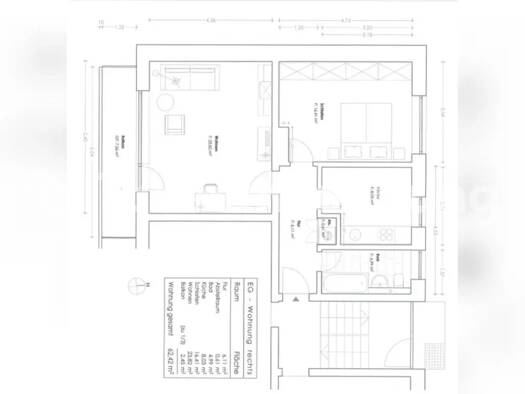 Wohnung zur Miete Tauschwohnung 990 € 2 Zimmer 62 m² EG Allach-Untermenzing München 80999