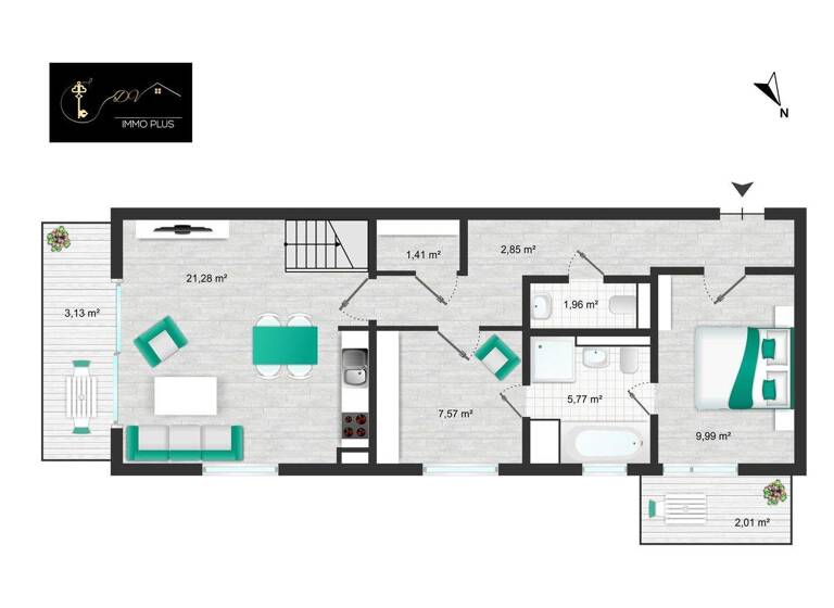 Wohnung zum Kauf - Erstbezug provisionsfrei 695.000 € 2,5 Zimmer 80,8 m² 2. Geschoss frei ab sofort Bogenstraße 21-22 Lichterfelde Berlin 12207