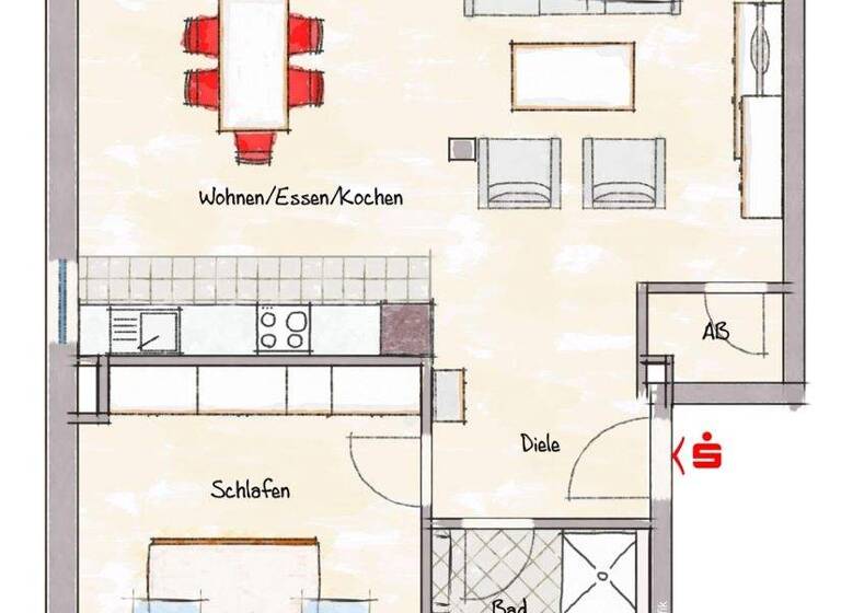 Wohnung zum Kauf 395.000 € 2 Zimmer 64 m² Dechsendorf Erlangen 91056