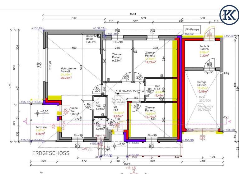 Bungalow zum Kauf - Erstbezug 4 Zimmer 89 m² 879 m² Grundstück Weingartenweg 1 Groissenbrunn 2294