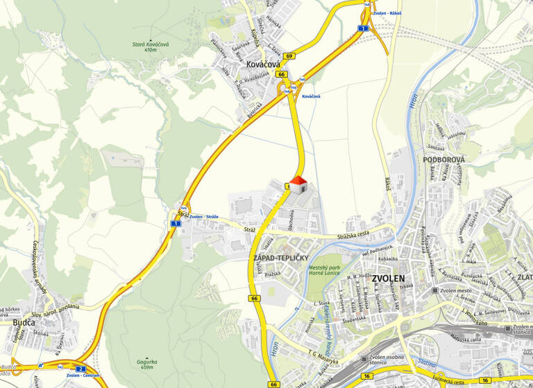 Produktionshalle zur Miete - Erstbezug provisionsfrei 3.024 m² Lagerfläche teilbar ab 1.500 m² Zvolen 960 01