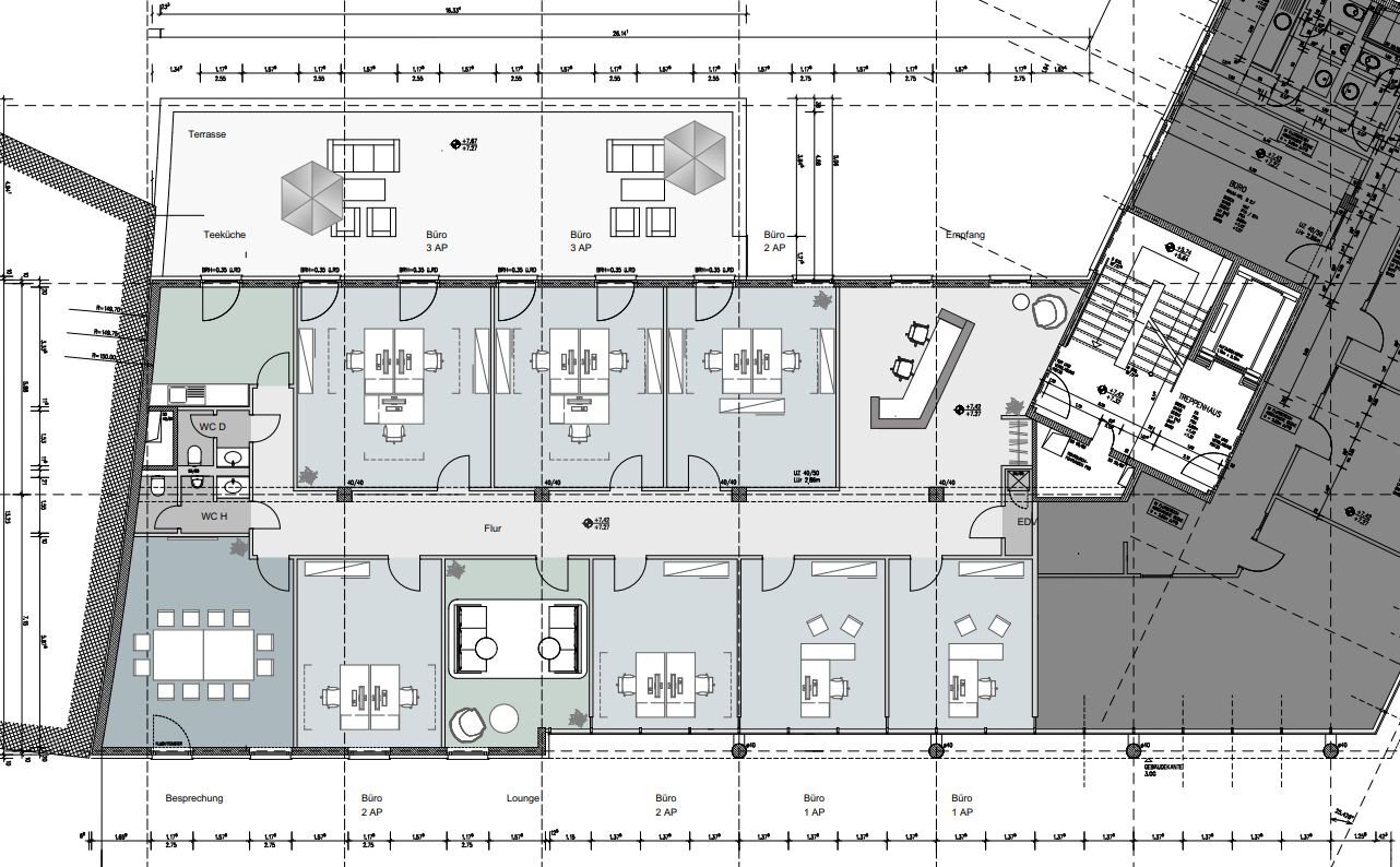 Bürofläche zur Miete provisionsfrei 11,50 € 390 m²<br/>Bürofläche ab 339 m²<br/>Teilbarkeit Oberbilk Düsseldorf 40227