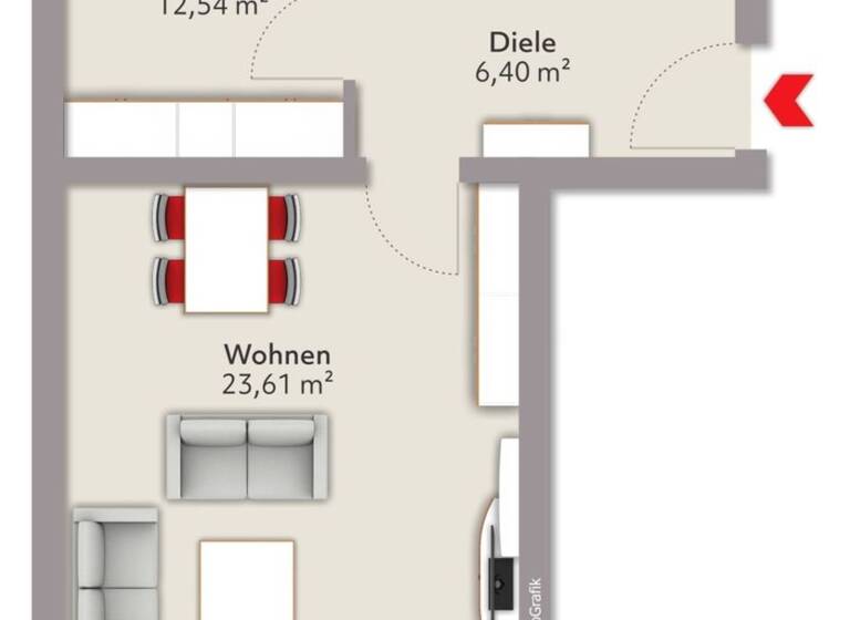 Wohnung zum Kauf 267.000 € 2 Zimmer 56 m² 1. Geschoss Geltendorf 82269