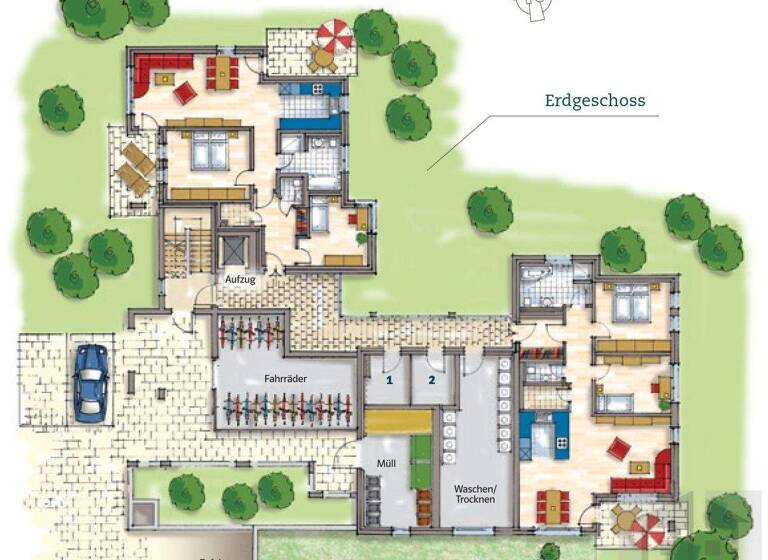 Wohnung zum Kauf - Erstbezug provisionsfrei 3 Zimmer 101,5 m² Rampenstraße 30 Neuendettelsau 91564