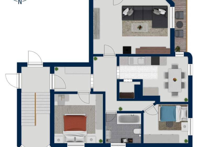 Wohnung zum Kauf 275.000 € 3 Zimmer 84 m² 1. Geschoss frei ab 01.06.2026 Burgau 89331