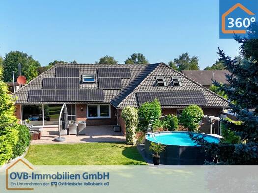 Einfamilienhaus zum Kauf 365.000 € 6 Zimmer 193 m² 1.944 m² Grundstück Veenhusen Moormerland 26802