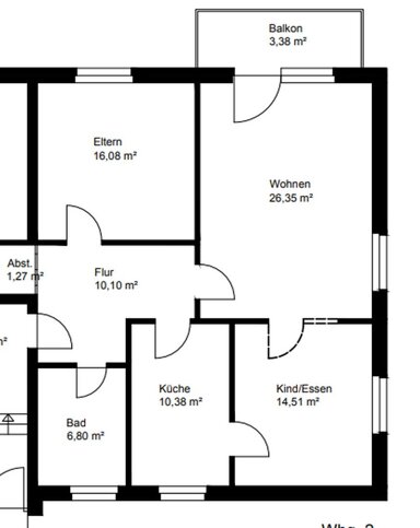 Wohnung zur Miete 540 € 3 Zimmer 88 m² EG frei ab sofort Wegemühlenweg 20 Fürstenau Fürstenau 49584