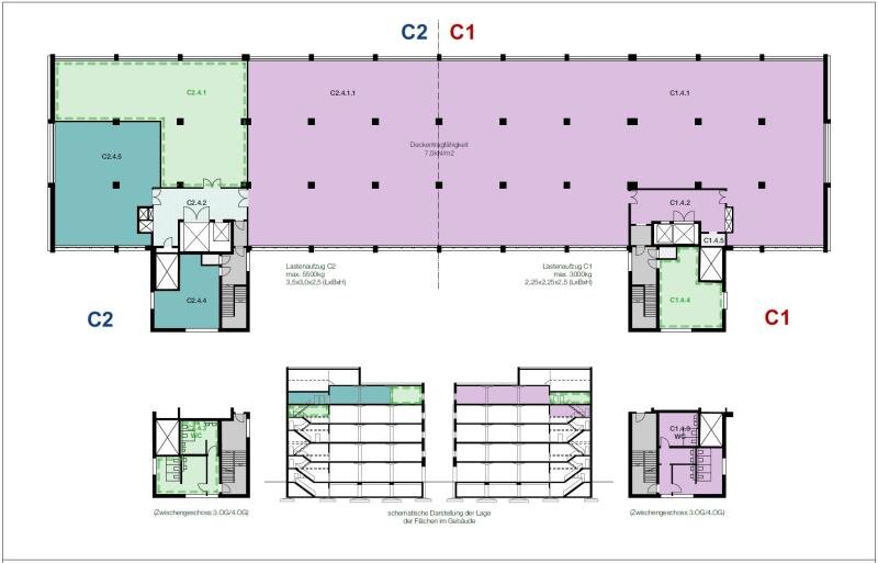 Produktionshalle zur Miete 13,50 € 1.605 m²<br/>Lagerfläche ab 1.605 m²<br/>Teilbarkeit Rahlstedt Hamburg 22145