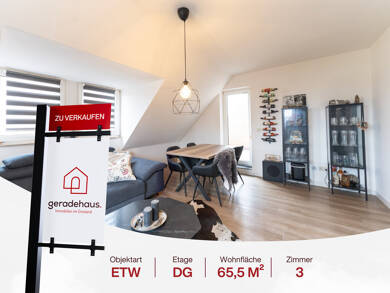 Wohnung zum Kauf 185.900 € 3 Zimmer 65,5 m² Dachgeschoss Lingen Lingen / Laxten 49809